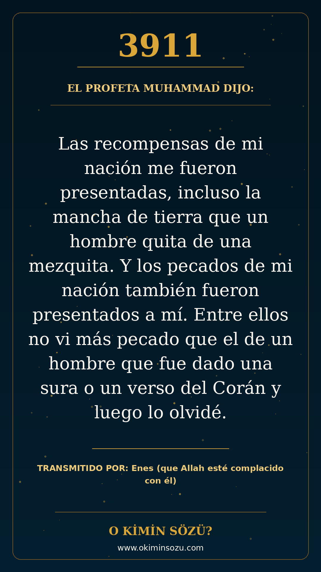 hadis 3911 es