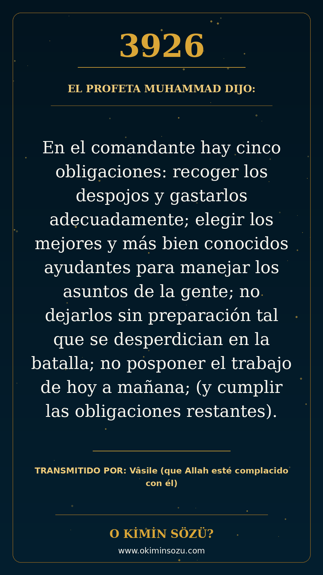 hadis 3926 es