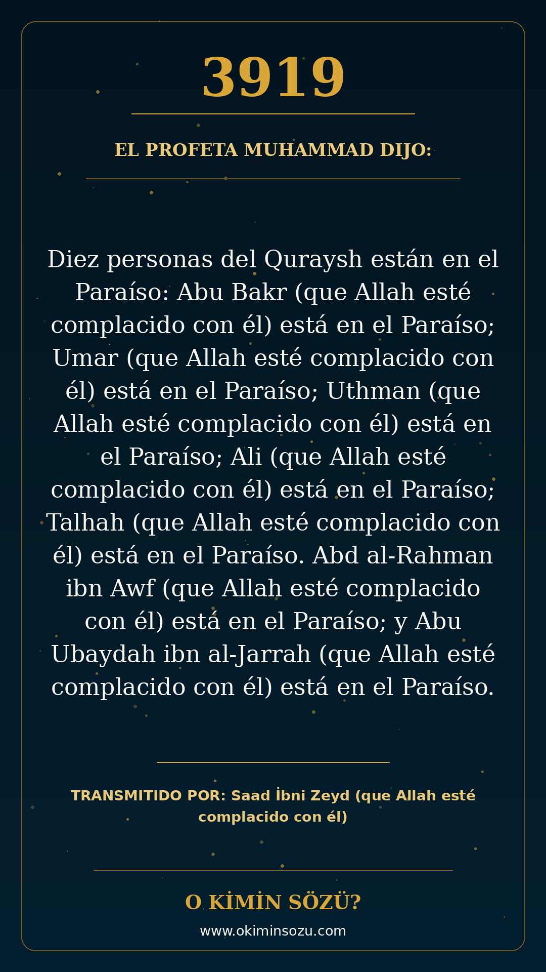 hadis 3919 es
