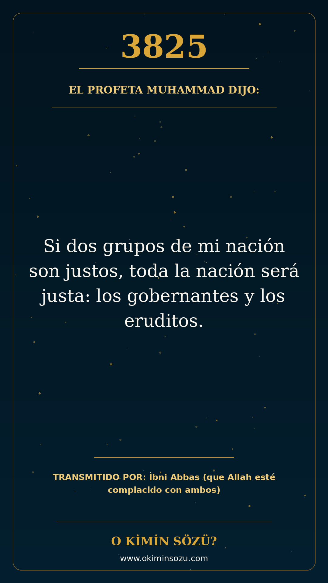 hadis 3825 es