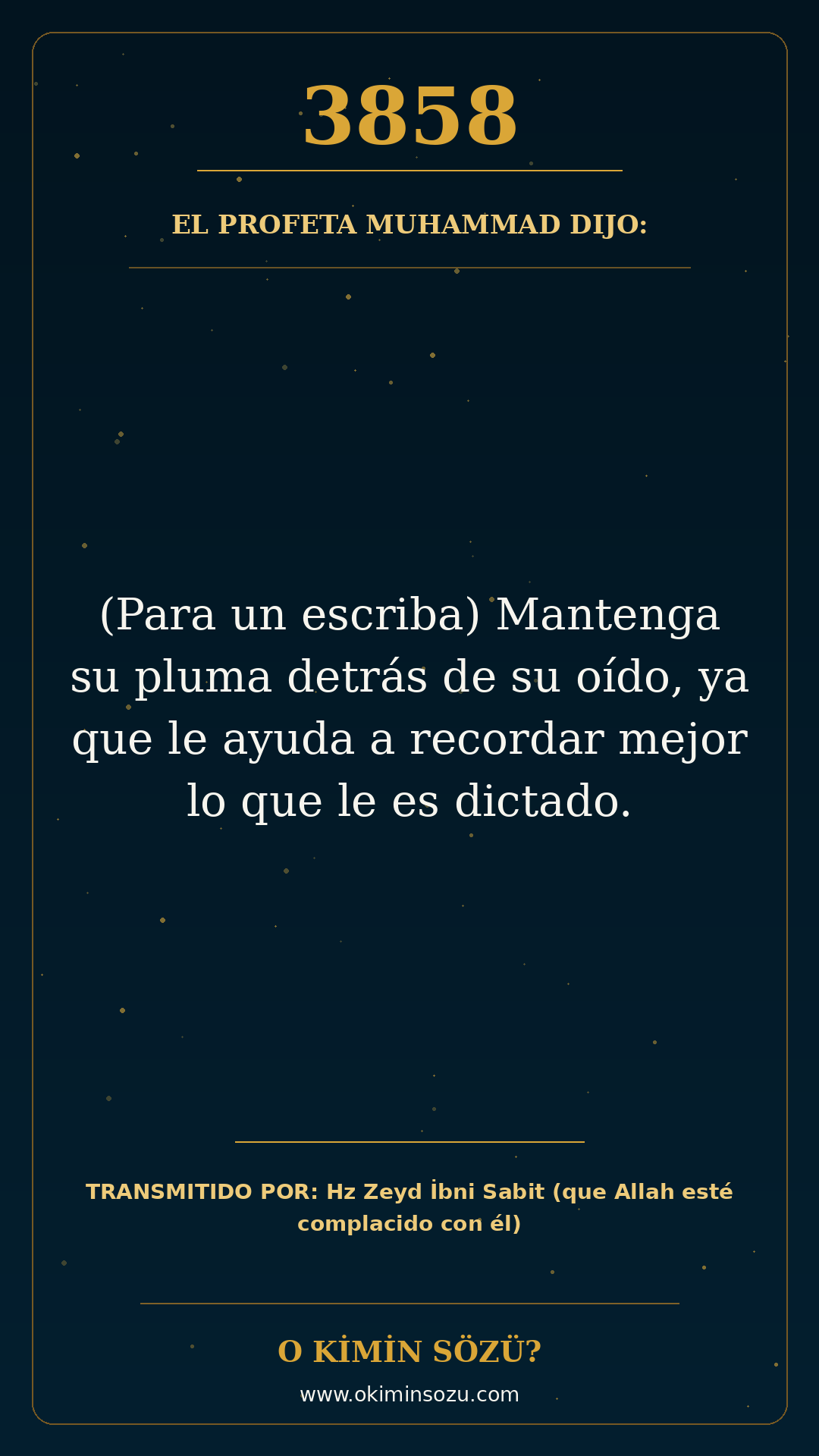 hadis 3858 es