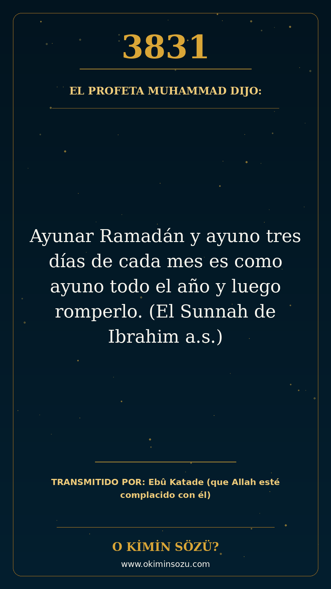 hadis 3831 es