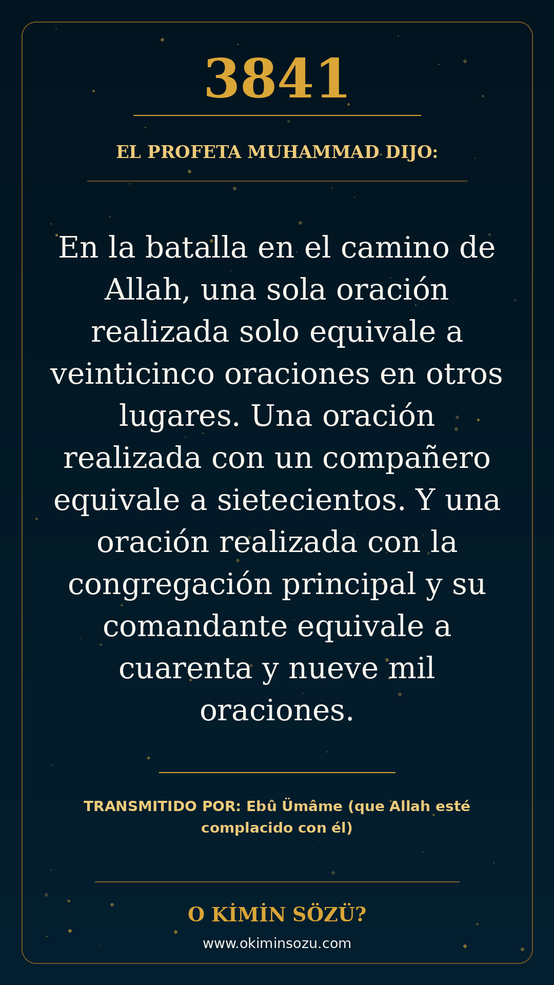 hadis 3841 es