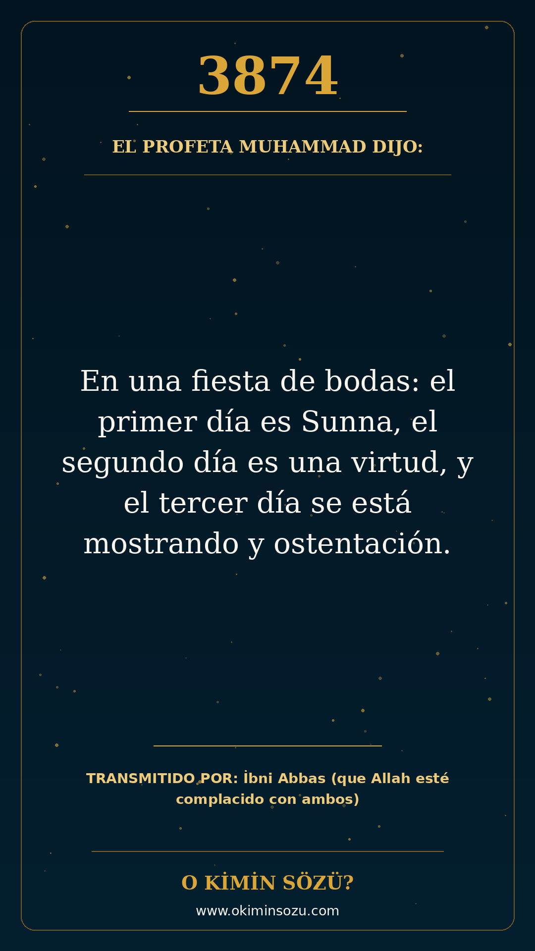 hadis 3874 es