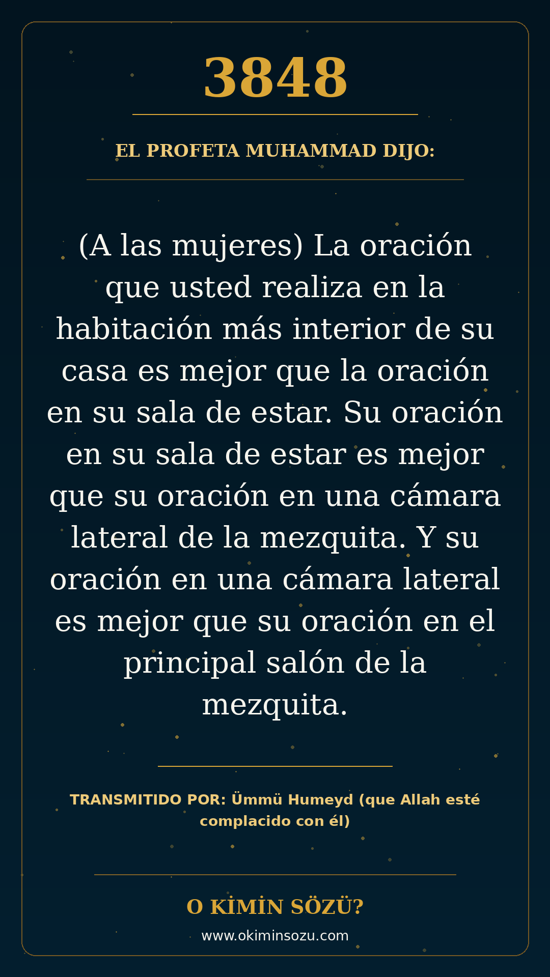 hadis 3848 es