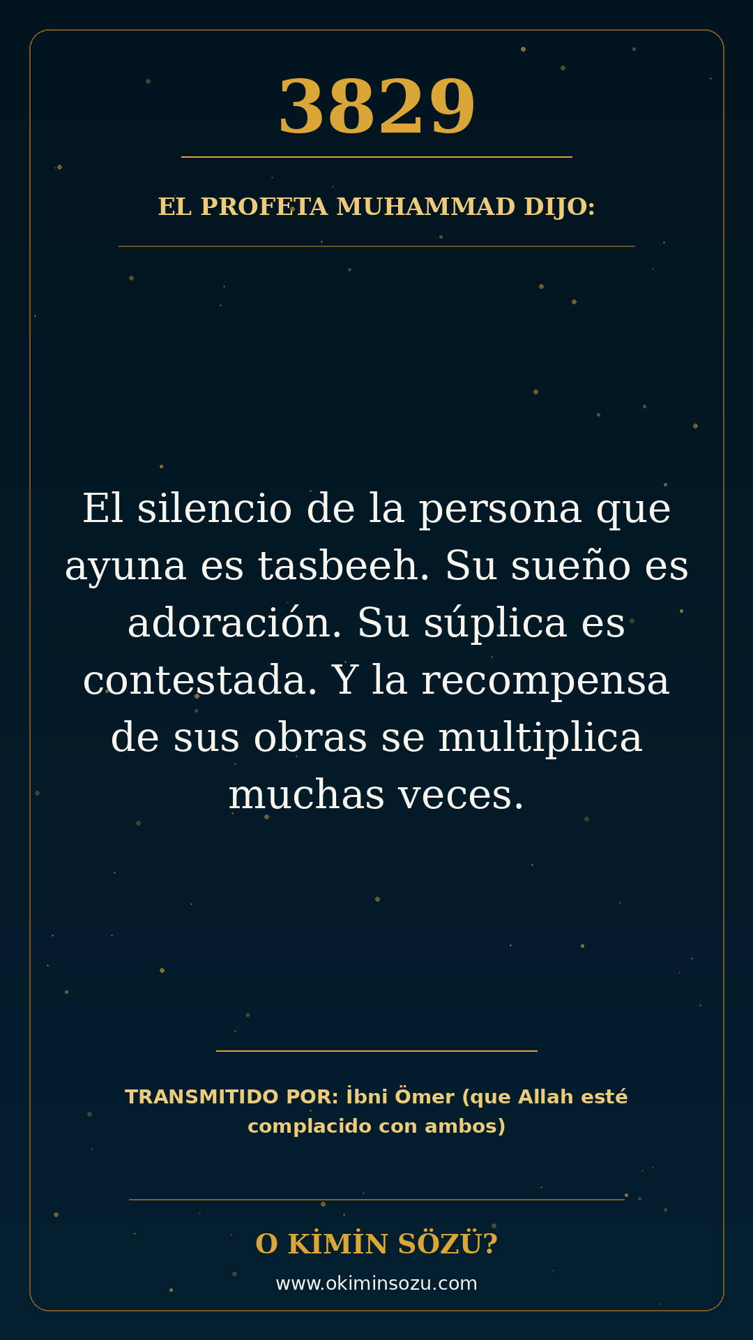 hadis 3829 es