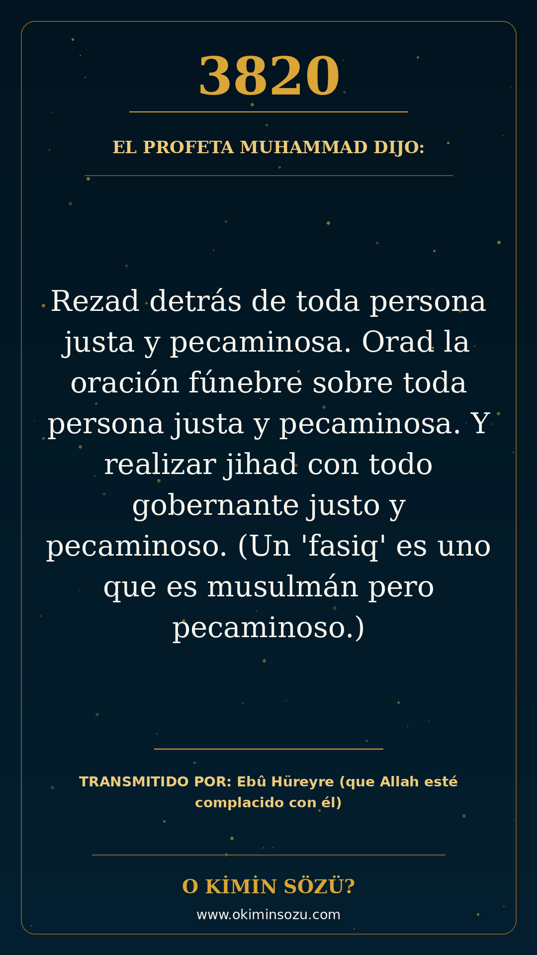 hadis 3820 es