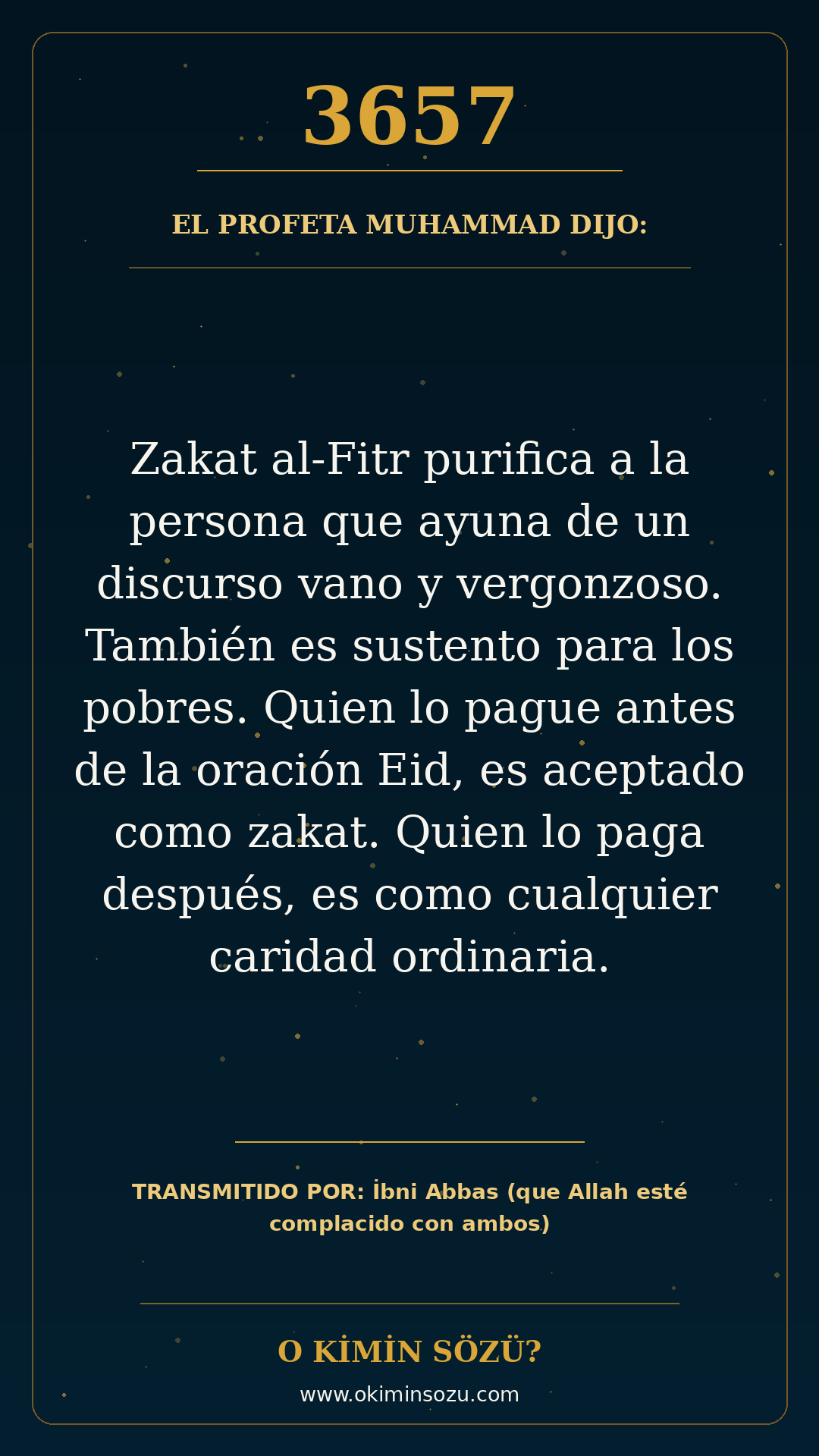 hadis 3657 es