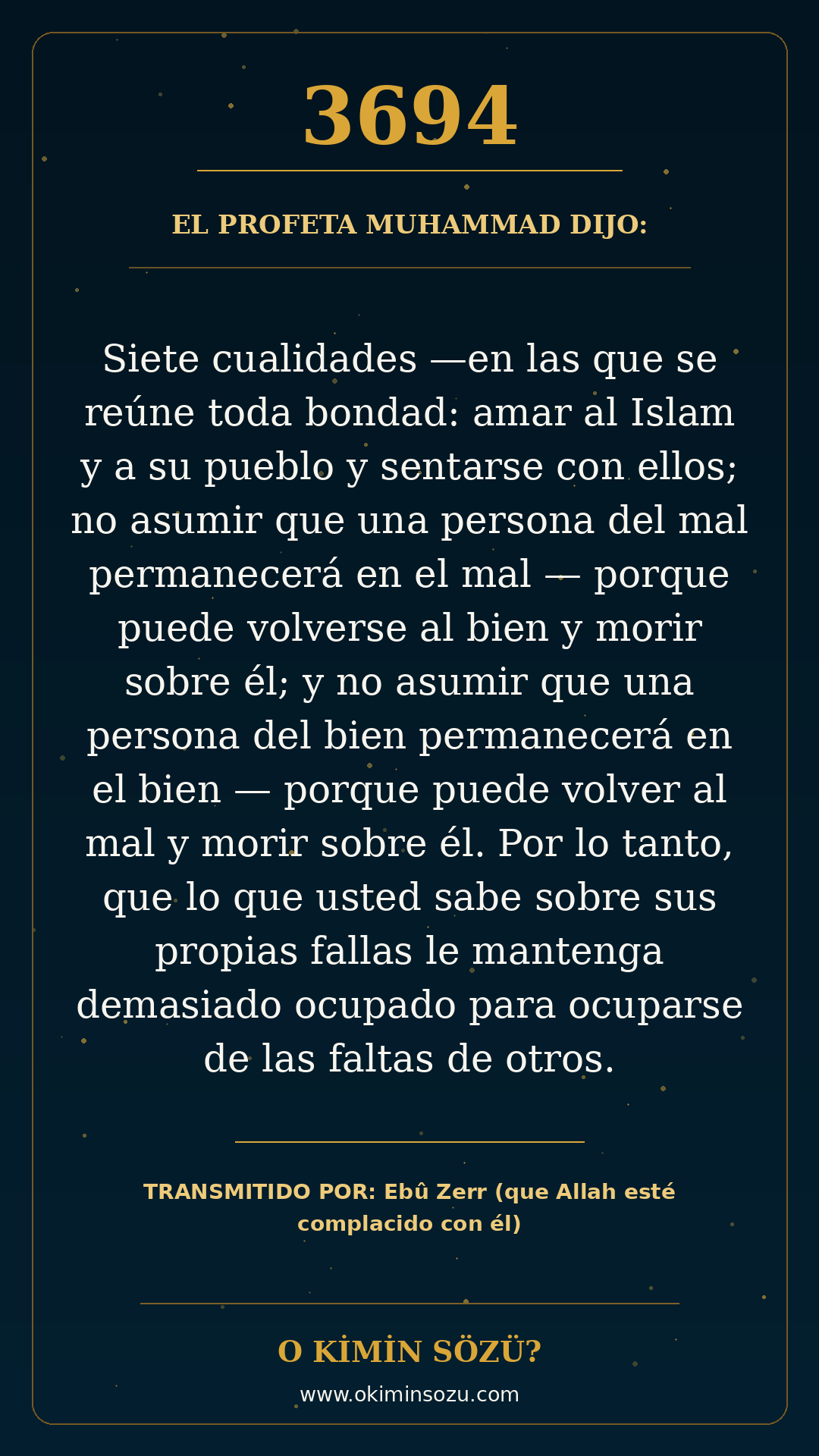 hadis 3694 es