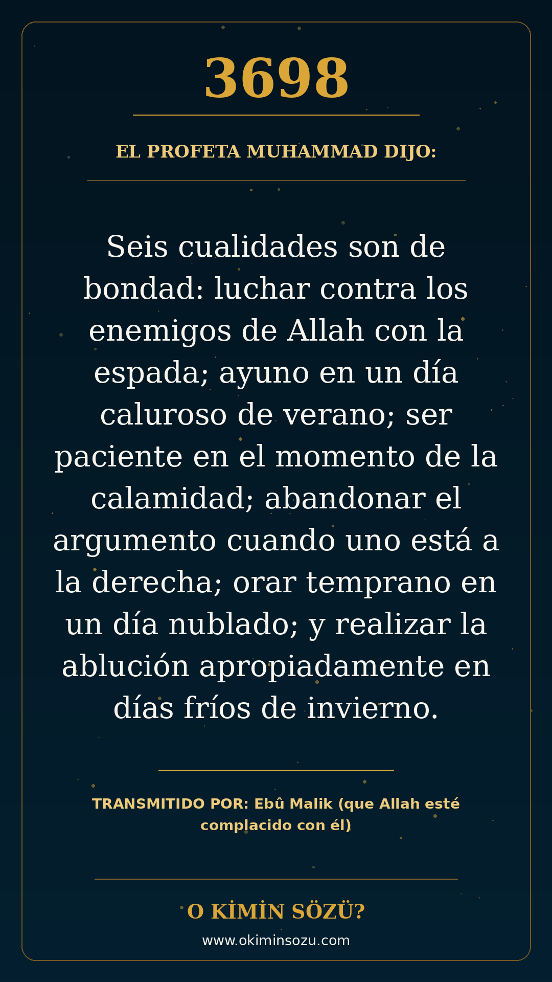hadis 3698 es