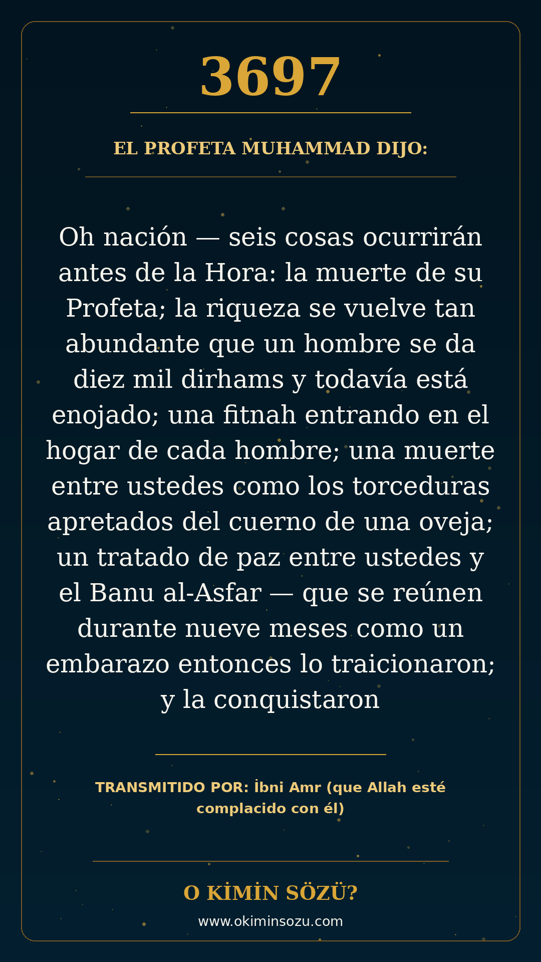 hadis 3697 es