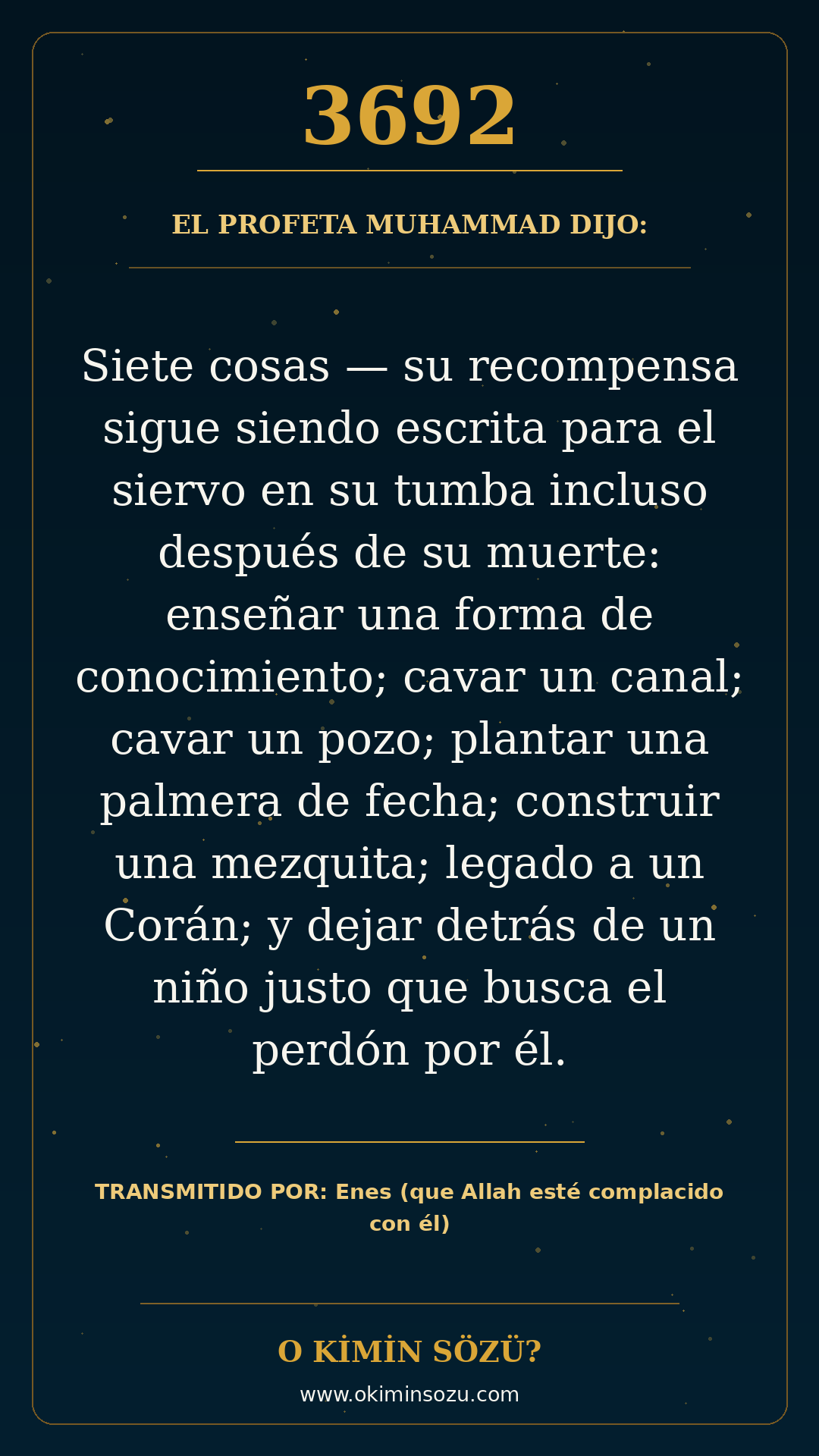 hadis 3692 es