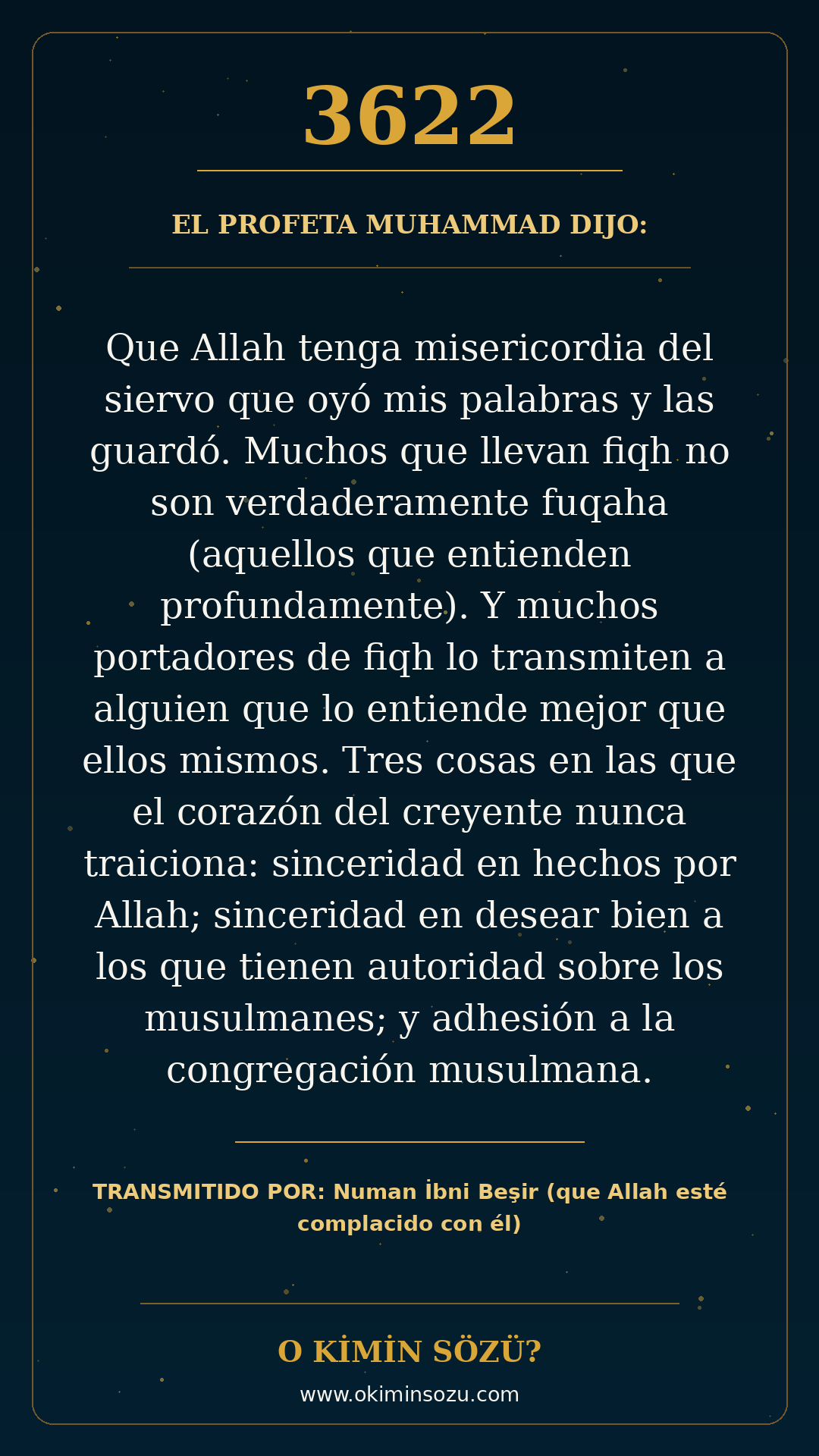 hadis 3622 es