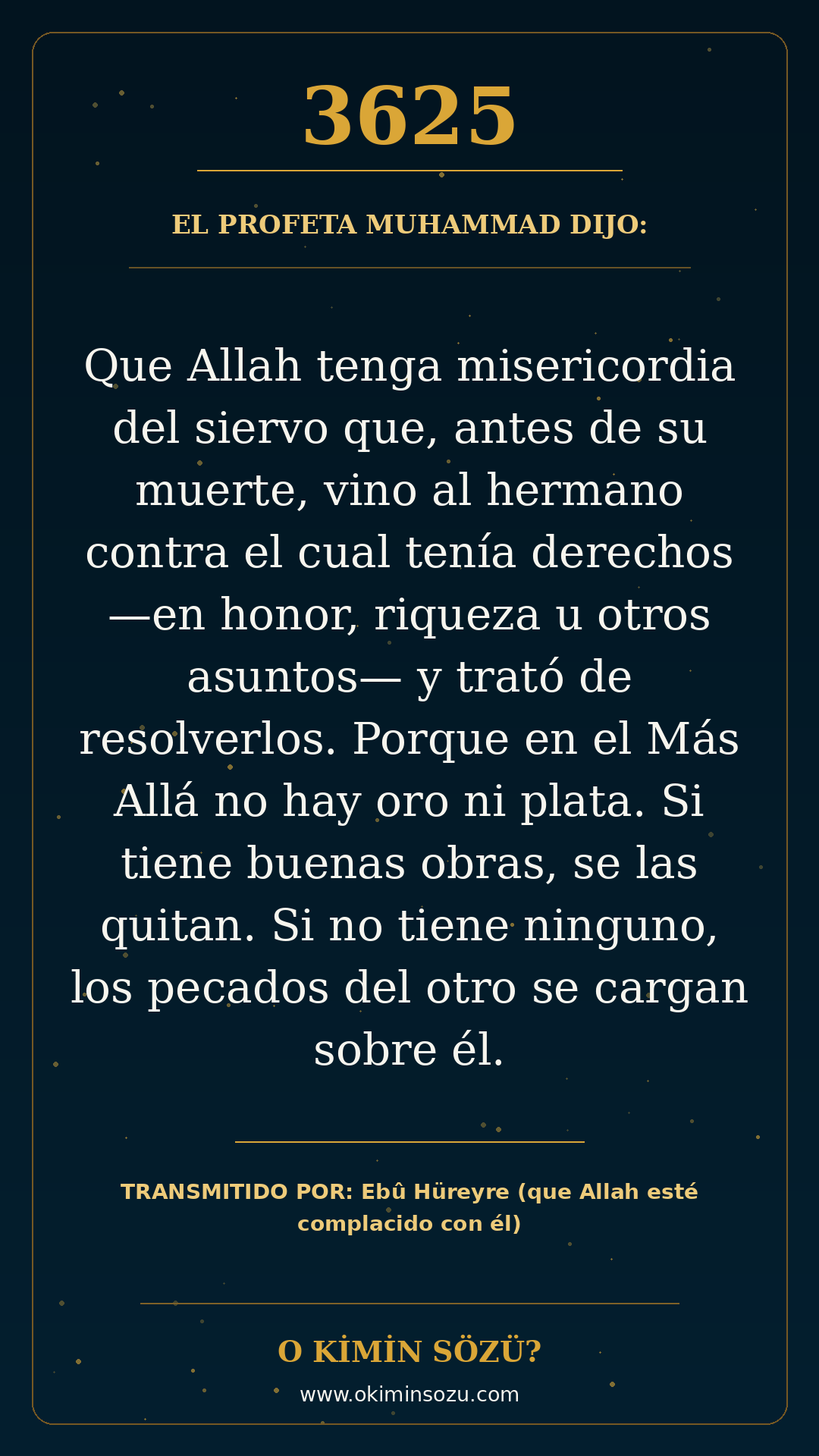 hadis 3625 es
