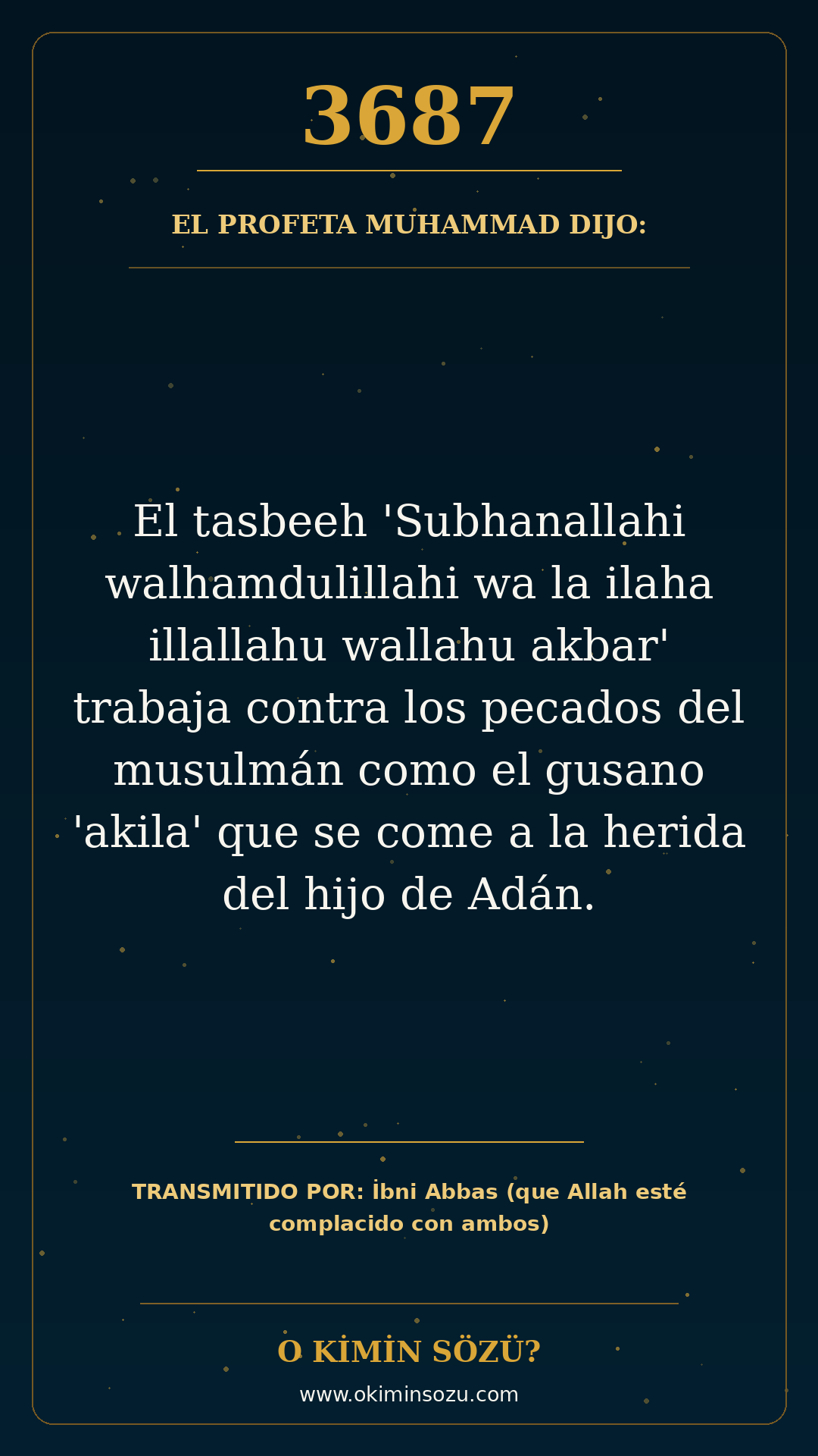 hadis 3687 es