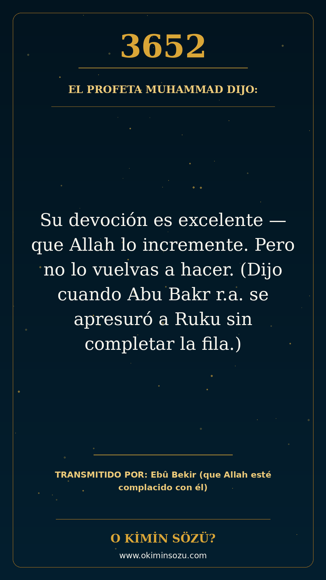 hadis 3652 es