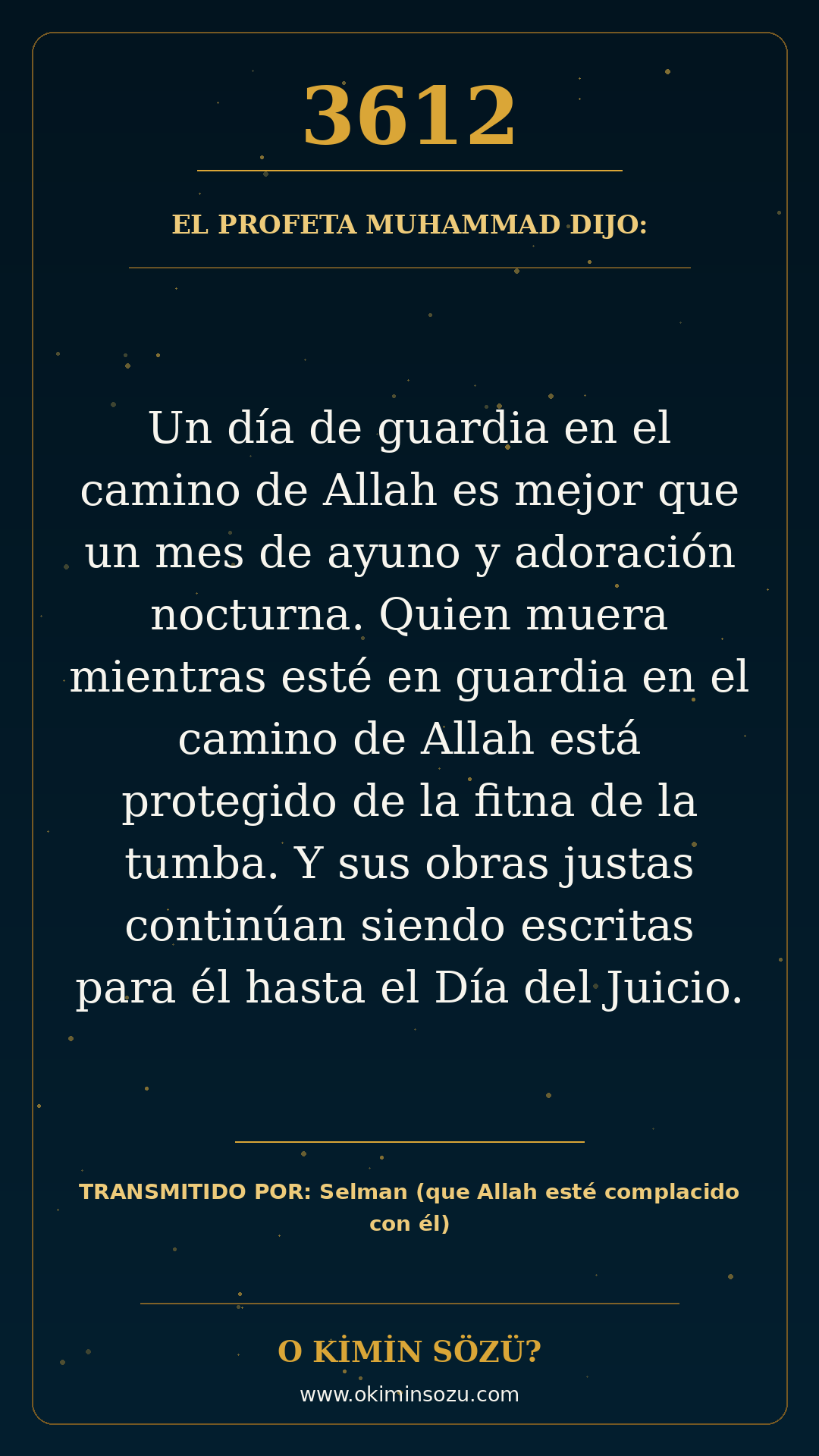hadis 3612 es