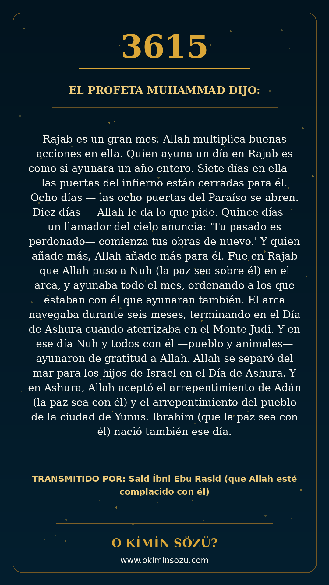 hadis 3615 es