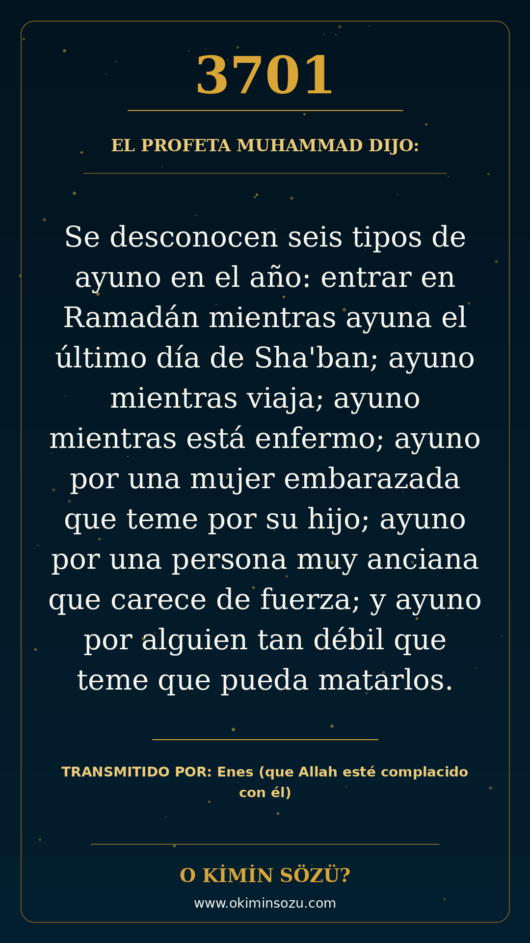 hadis 3701 es