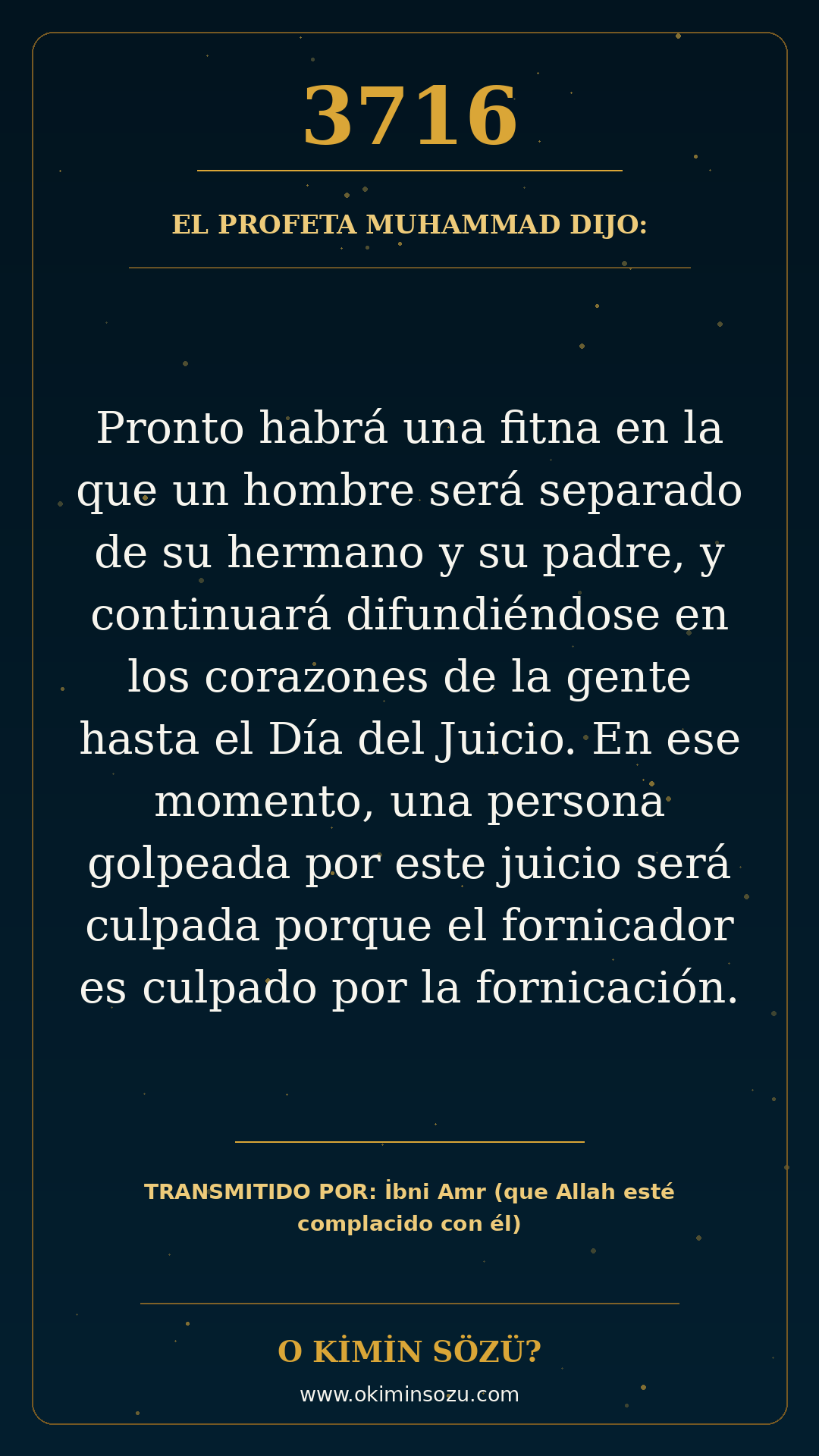 hadis 3716 es