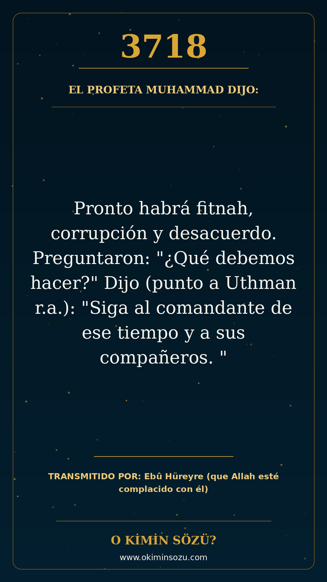 hadis 3718 es