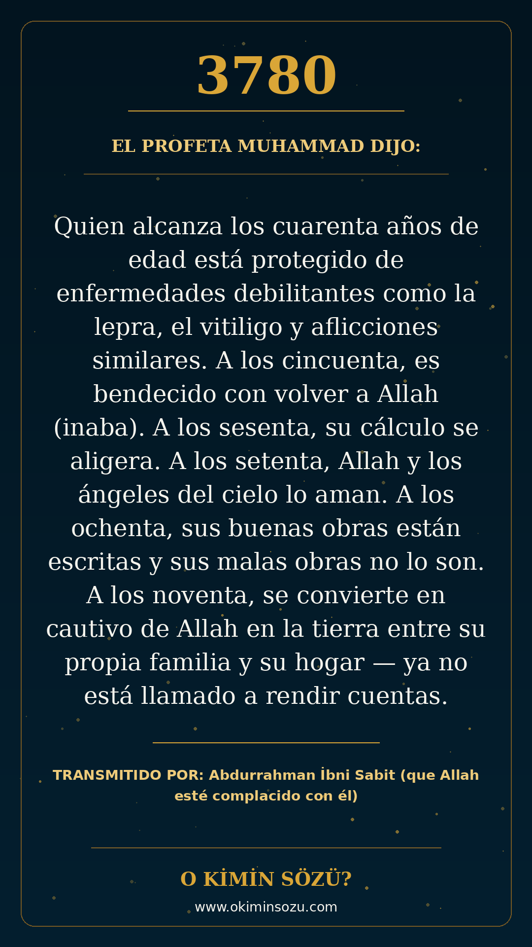 hadis 3780 es