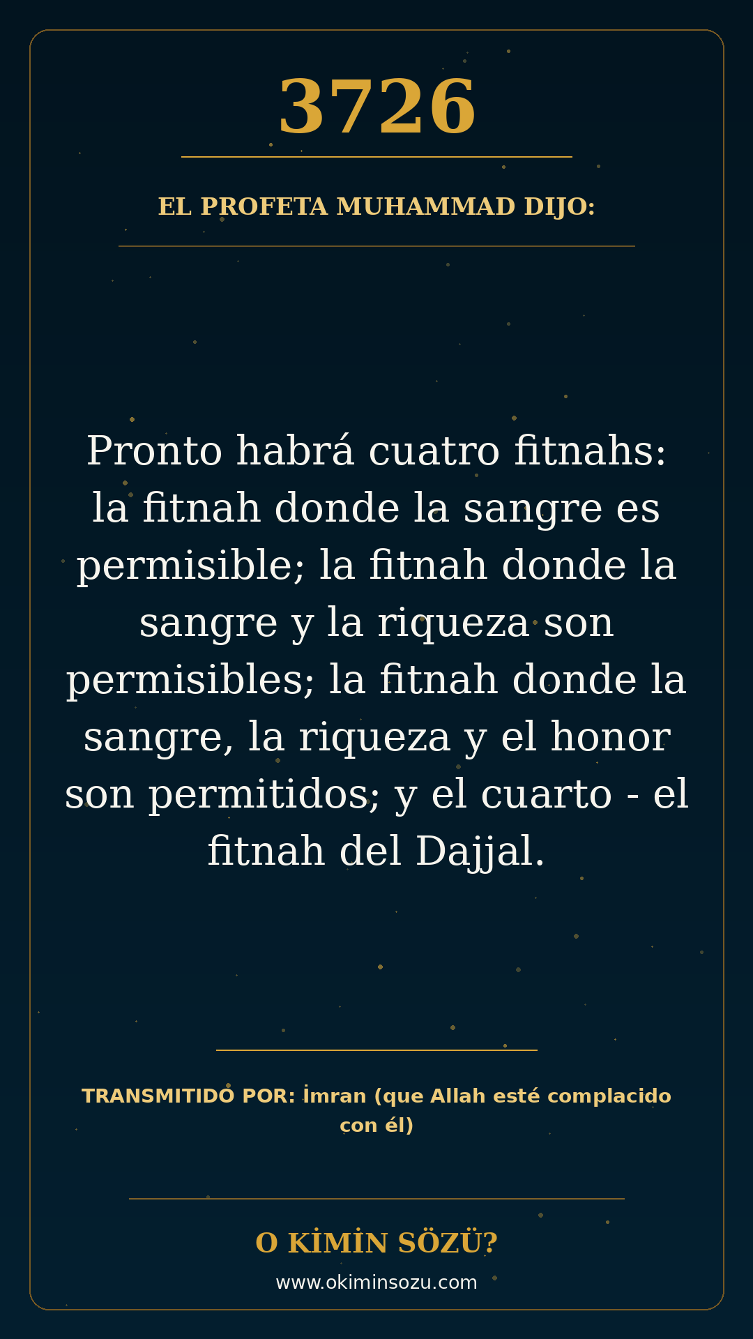 hadis 3726 es