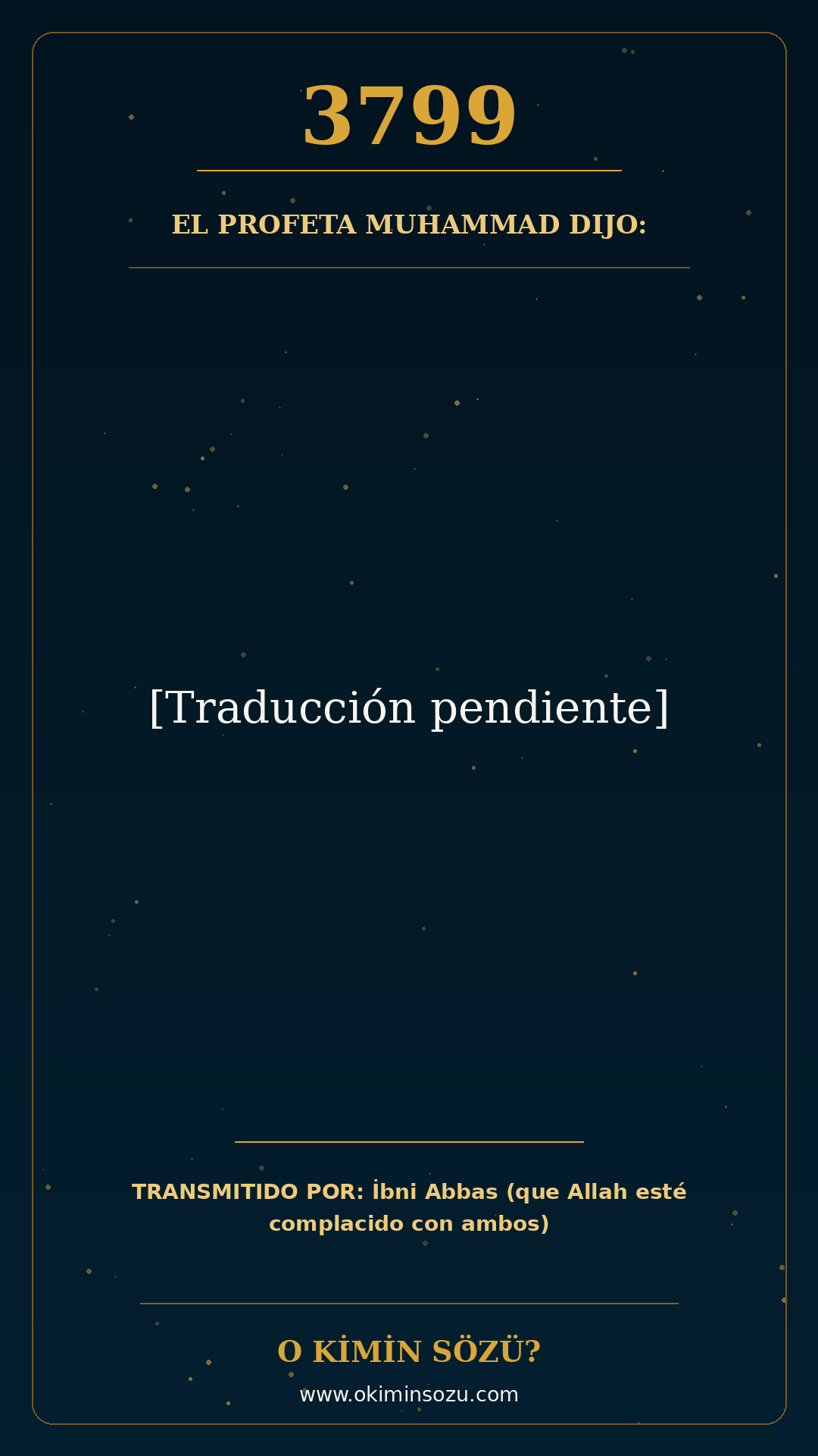 hadis 3799 es