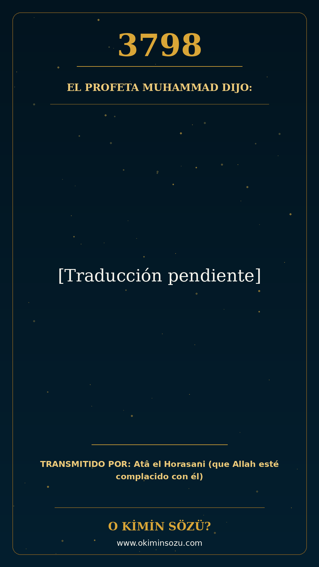 hadis 3798 es