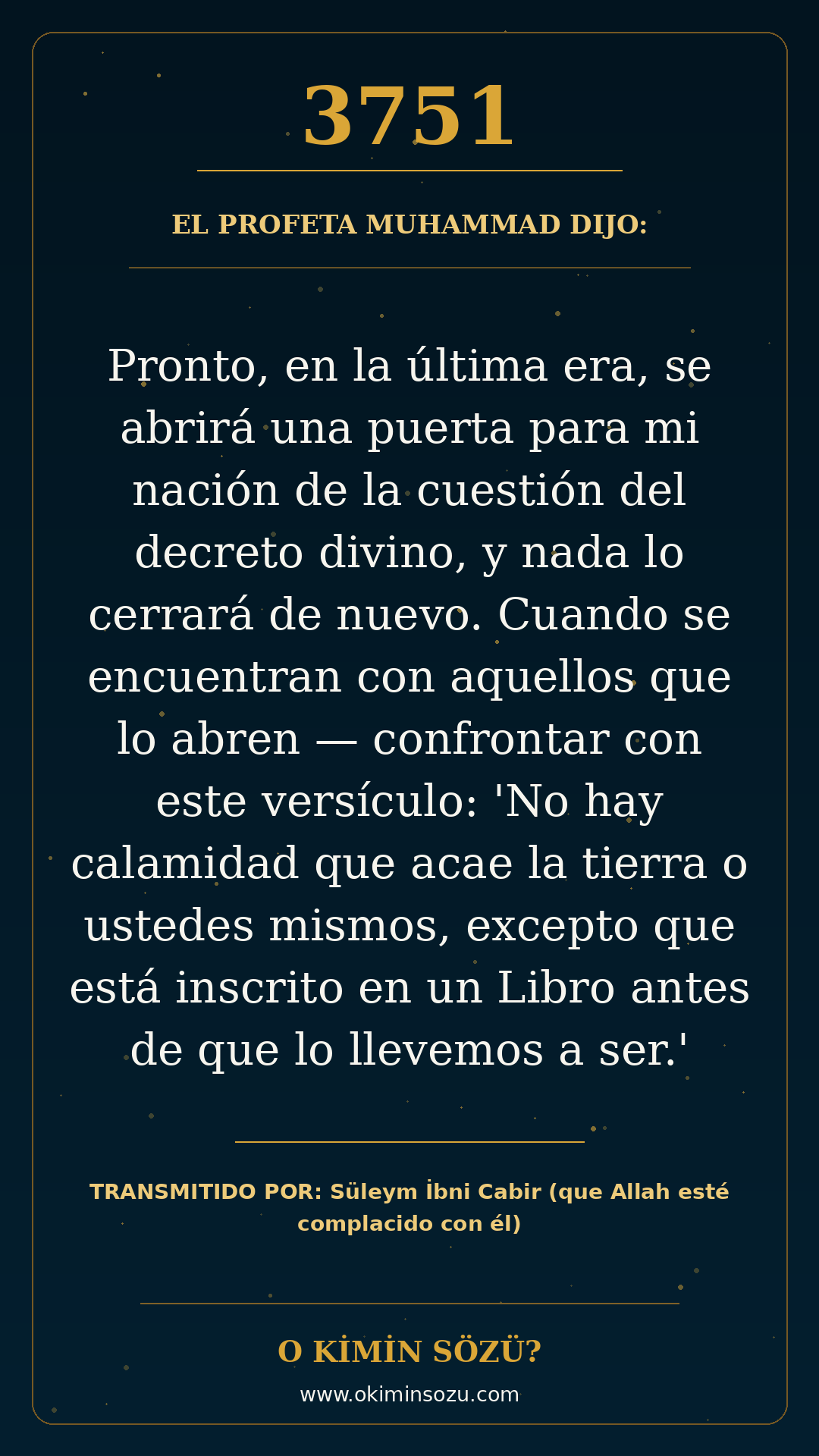 hadis 3751 es