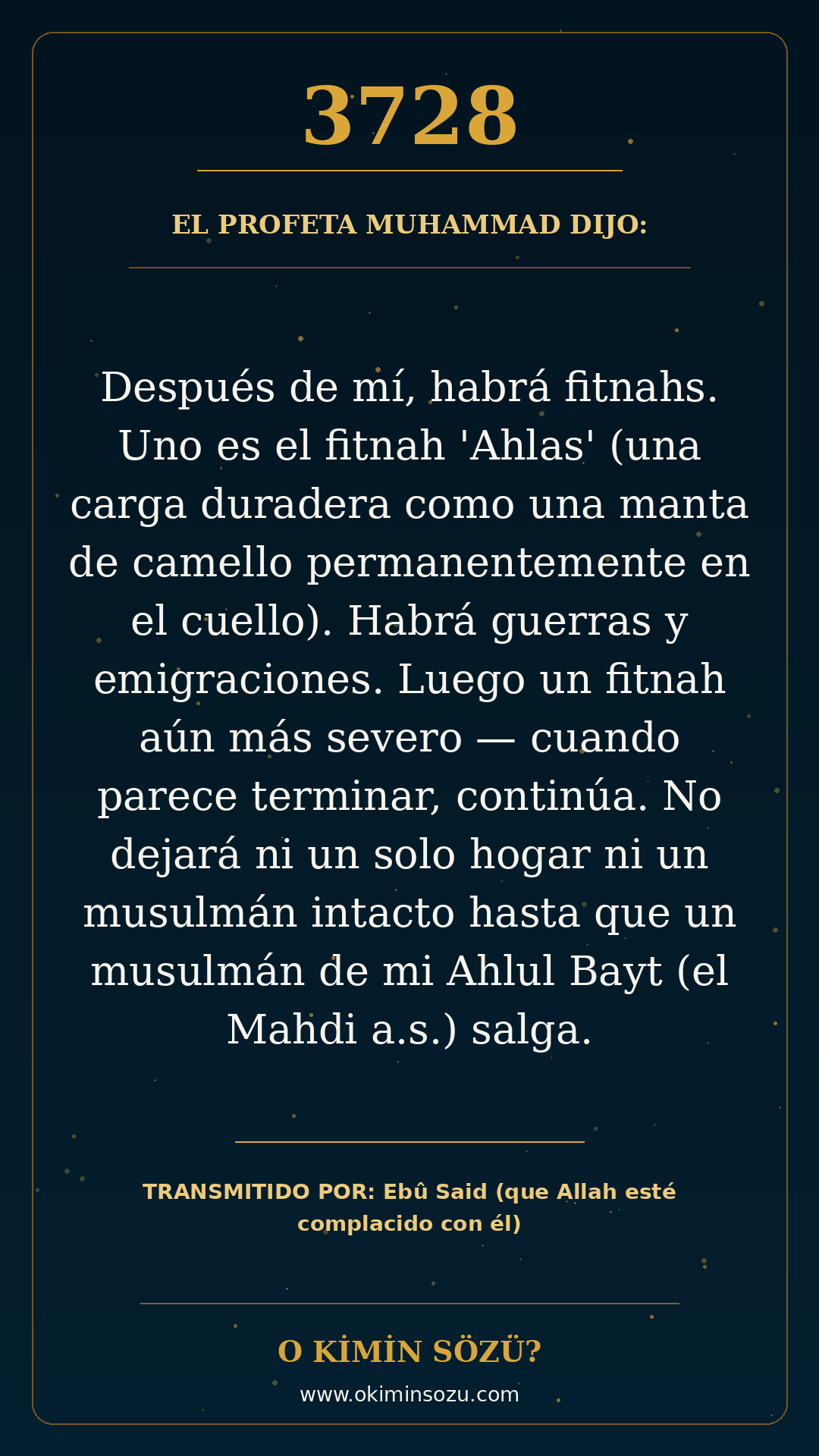 hadis 3728 es