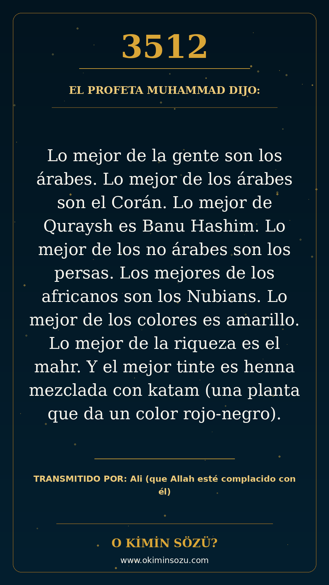 hadis 3512 es
