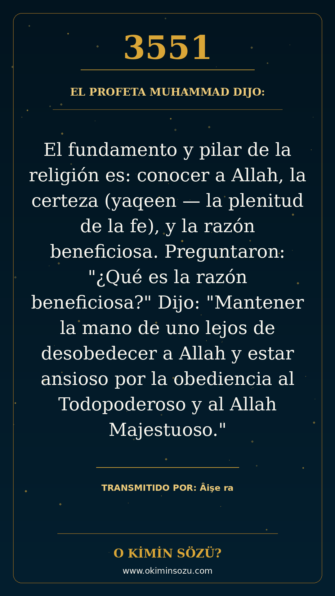 hadis 3551 es