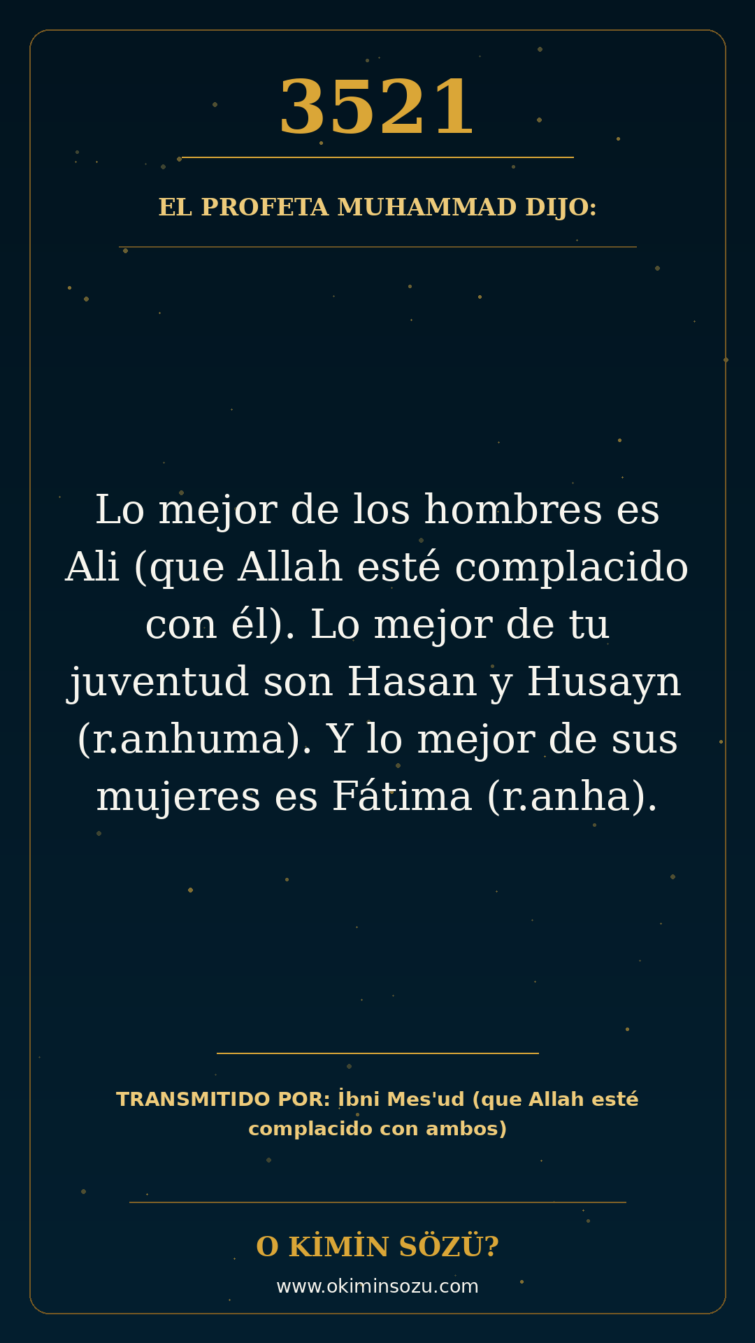 hadis 3521 es