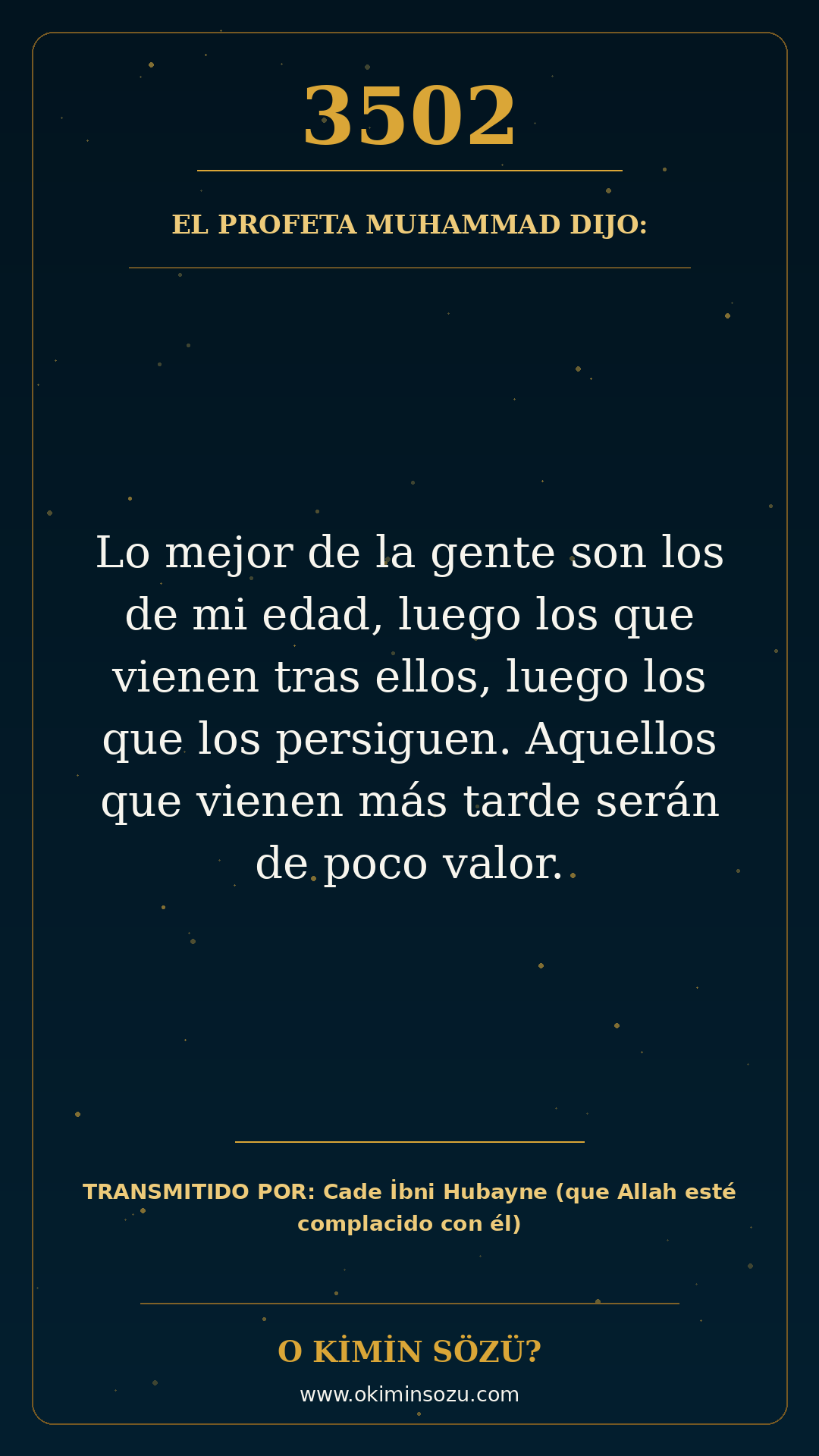 hadis 3502 es
