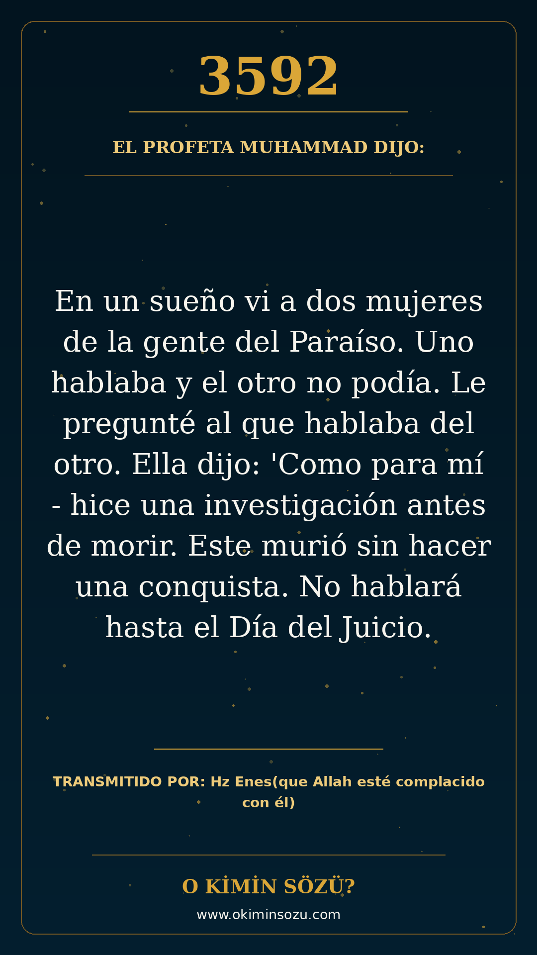 hadis 3592 es