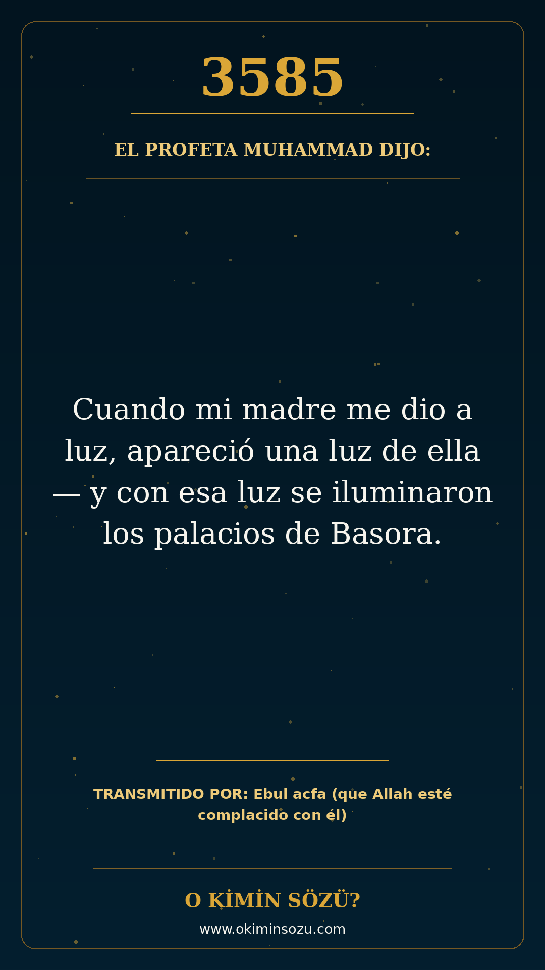 hadis 3585 es