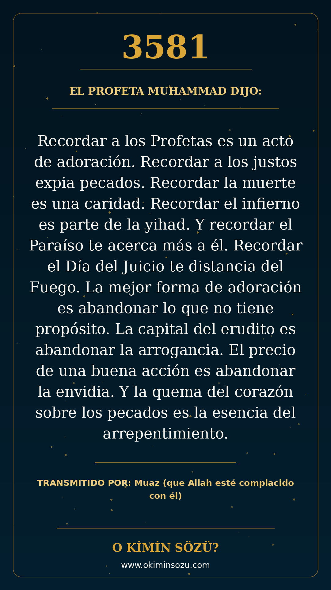 hadis 3581 es