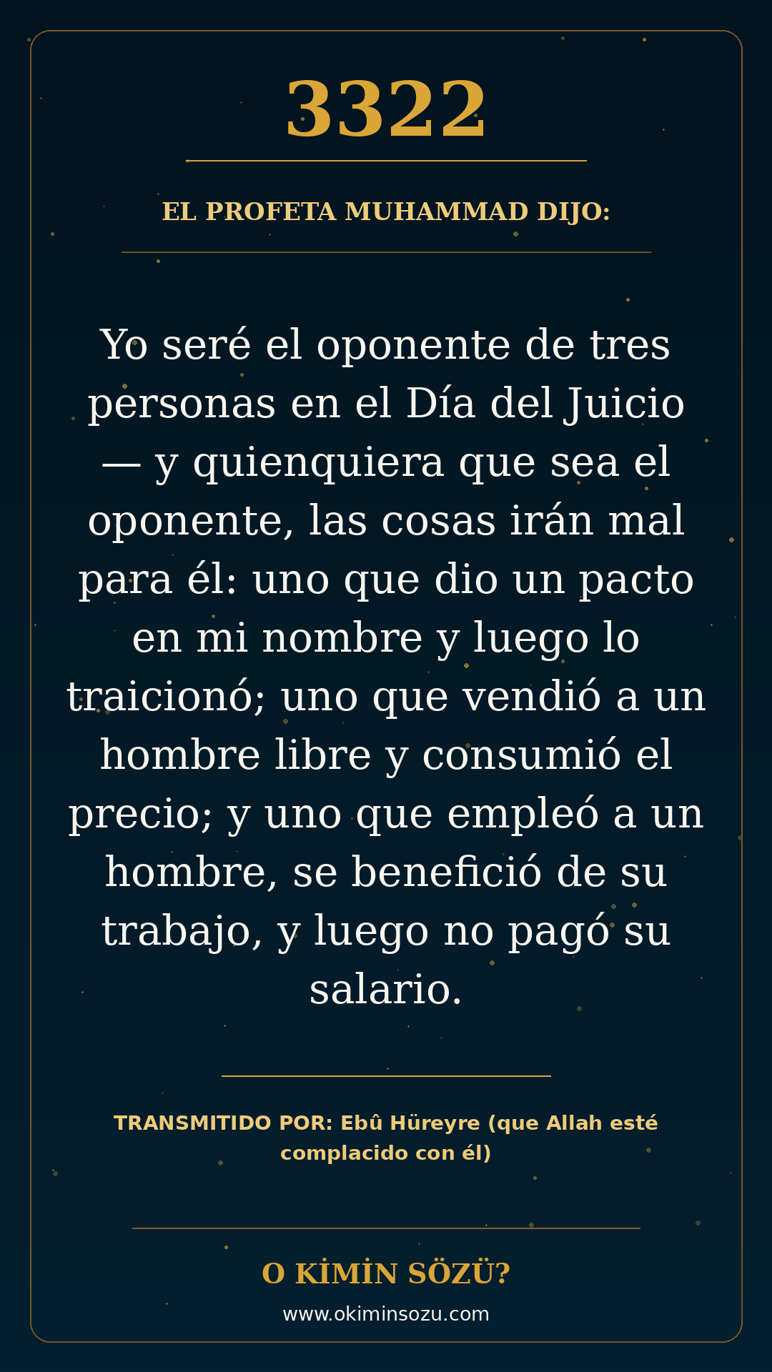 hadis 3322 es