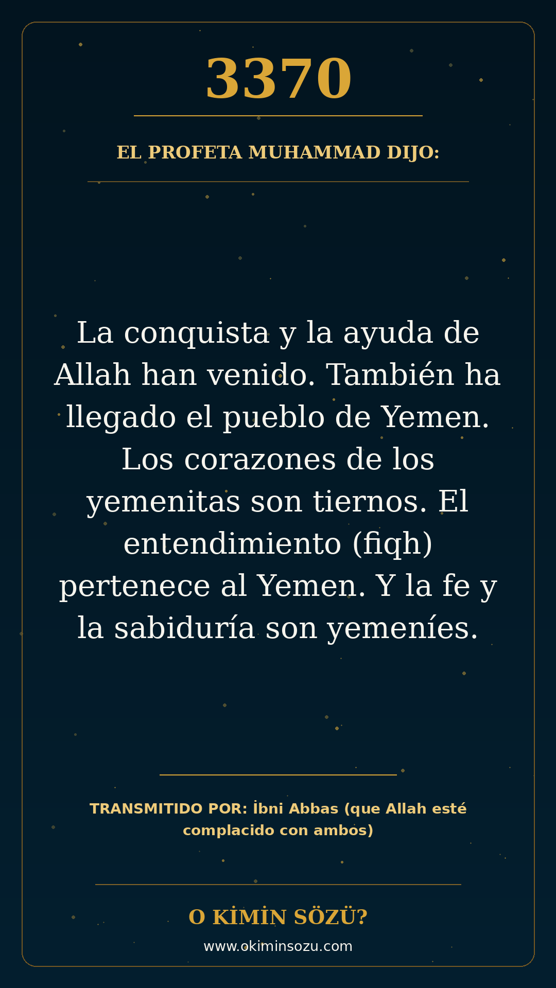 hadis 3370 es