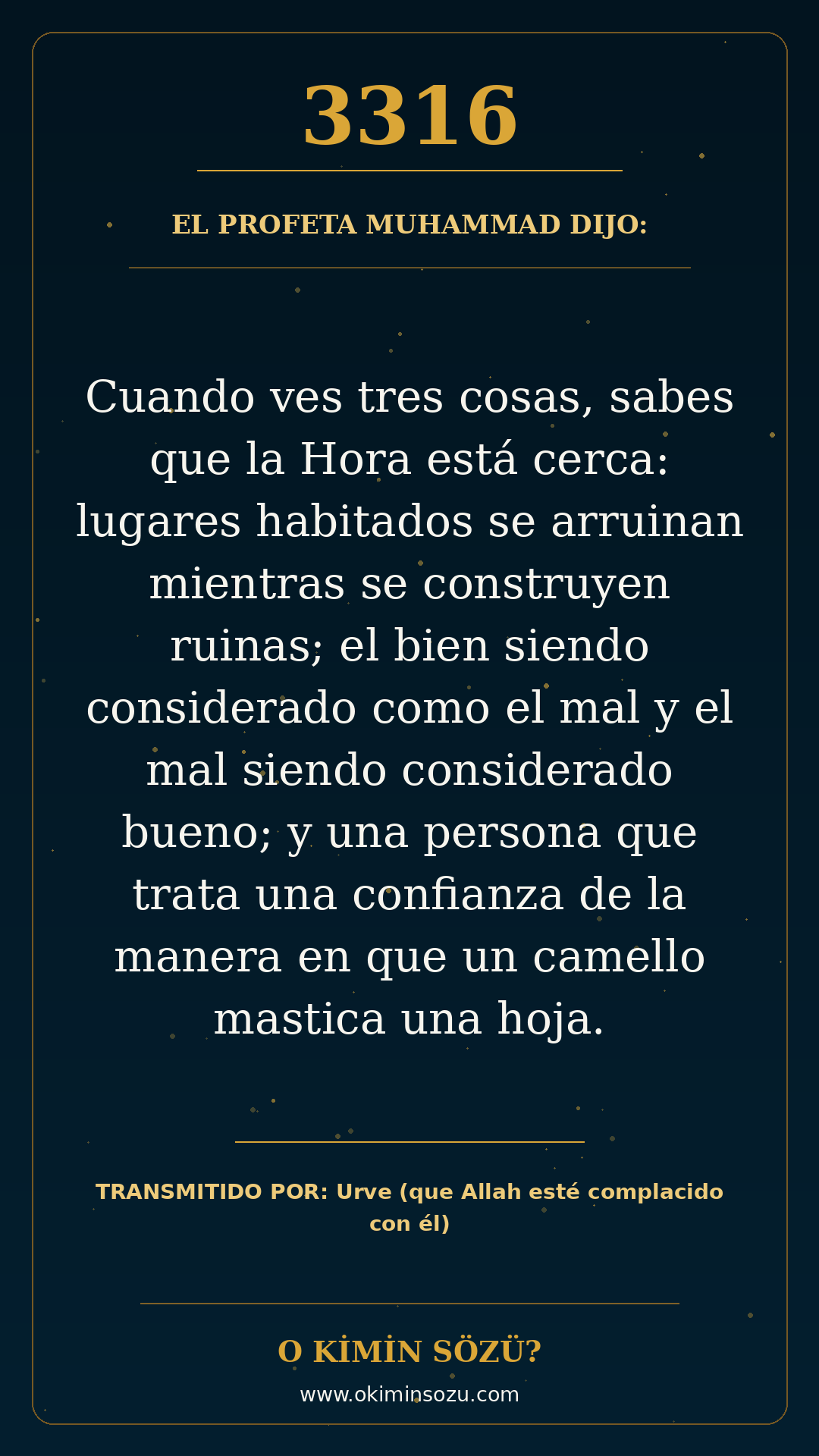 hadis 3316 es