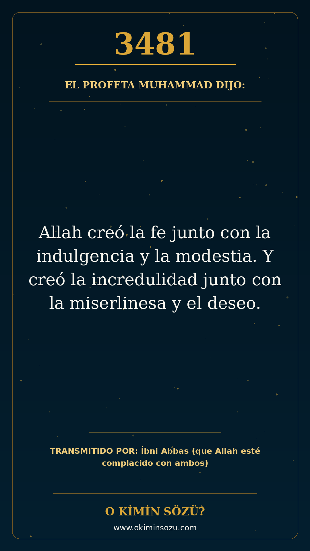 hadis 3481 es