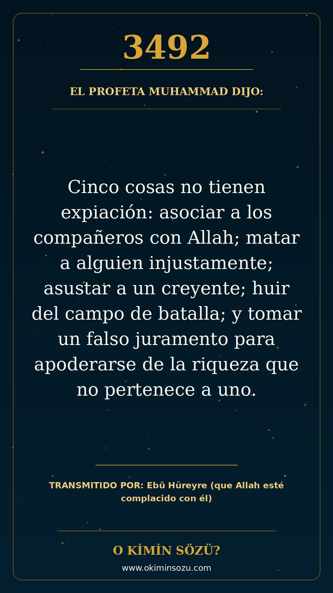 hadis 3492 es
