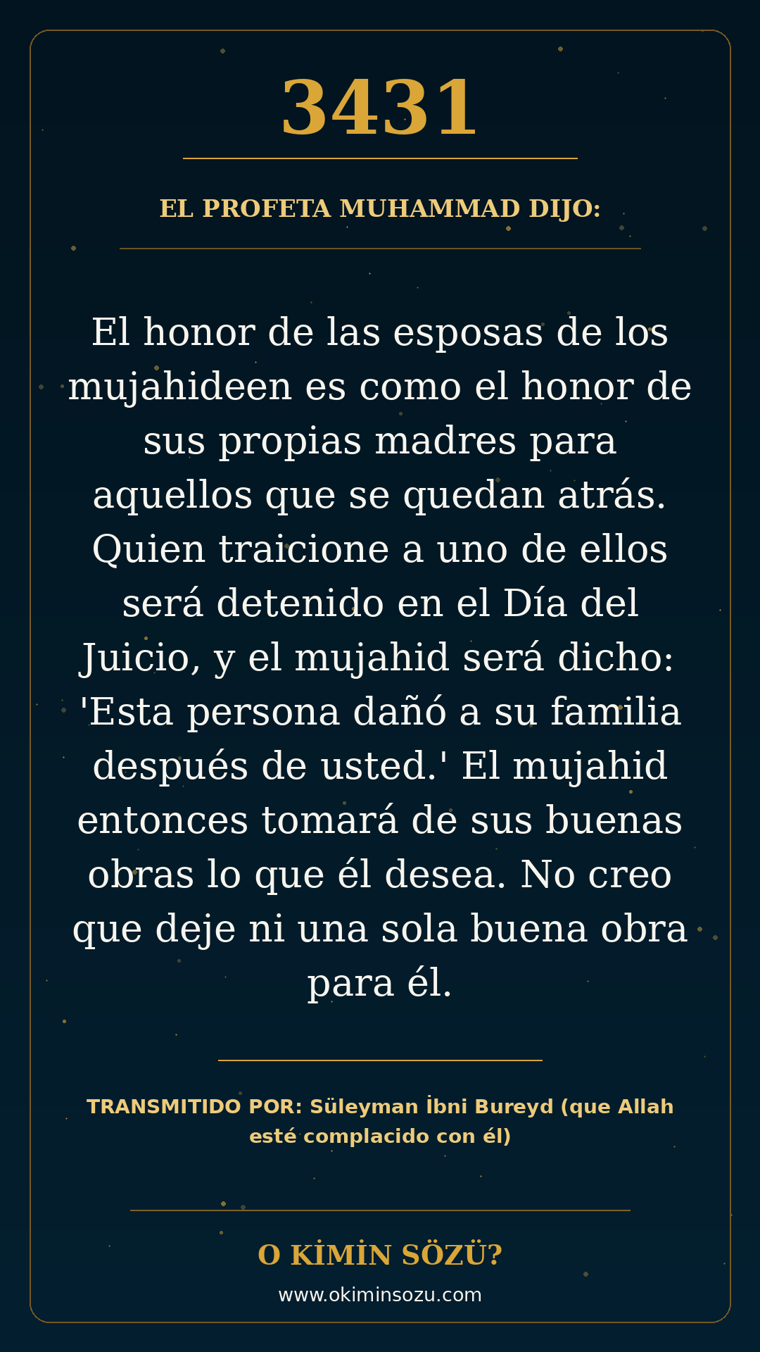 hadis 3431 es