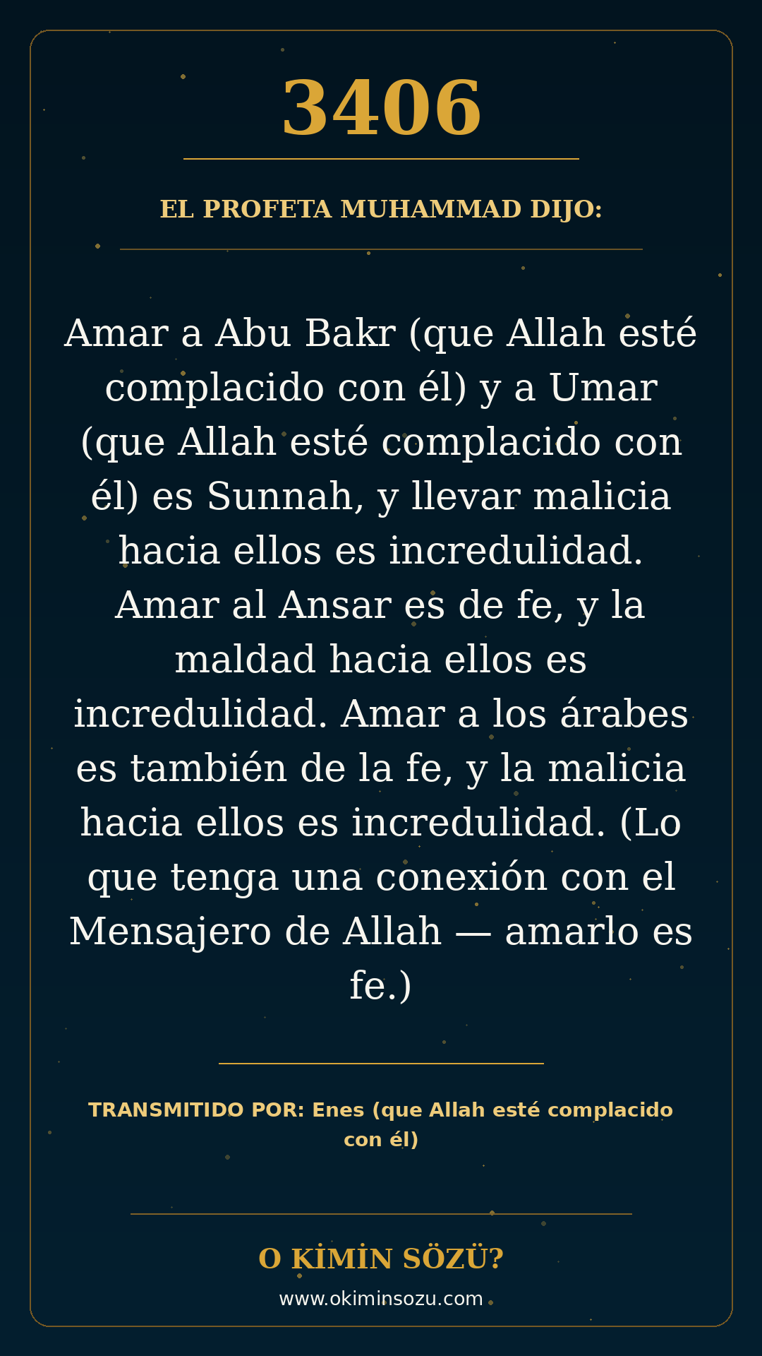hadis 3406 es