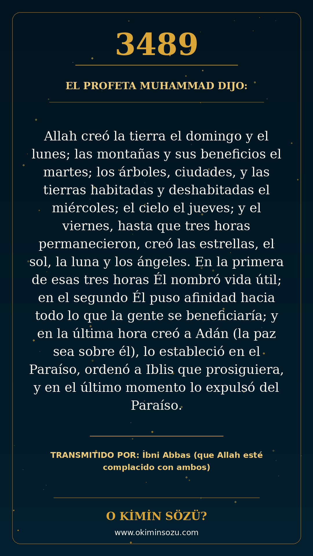 hadis 3489 es