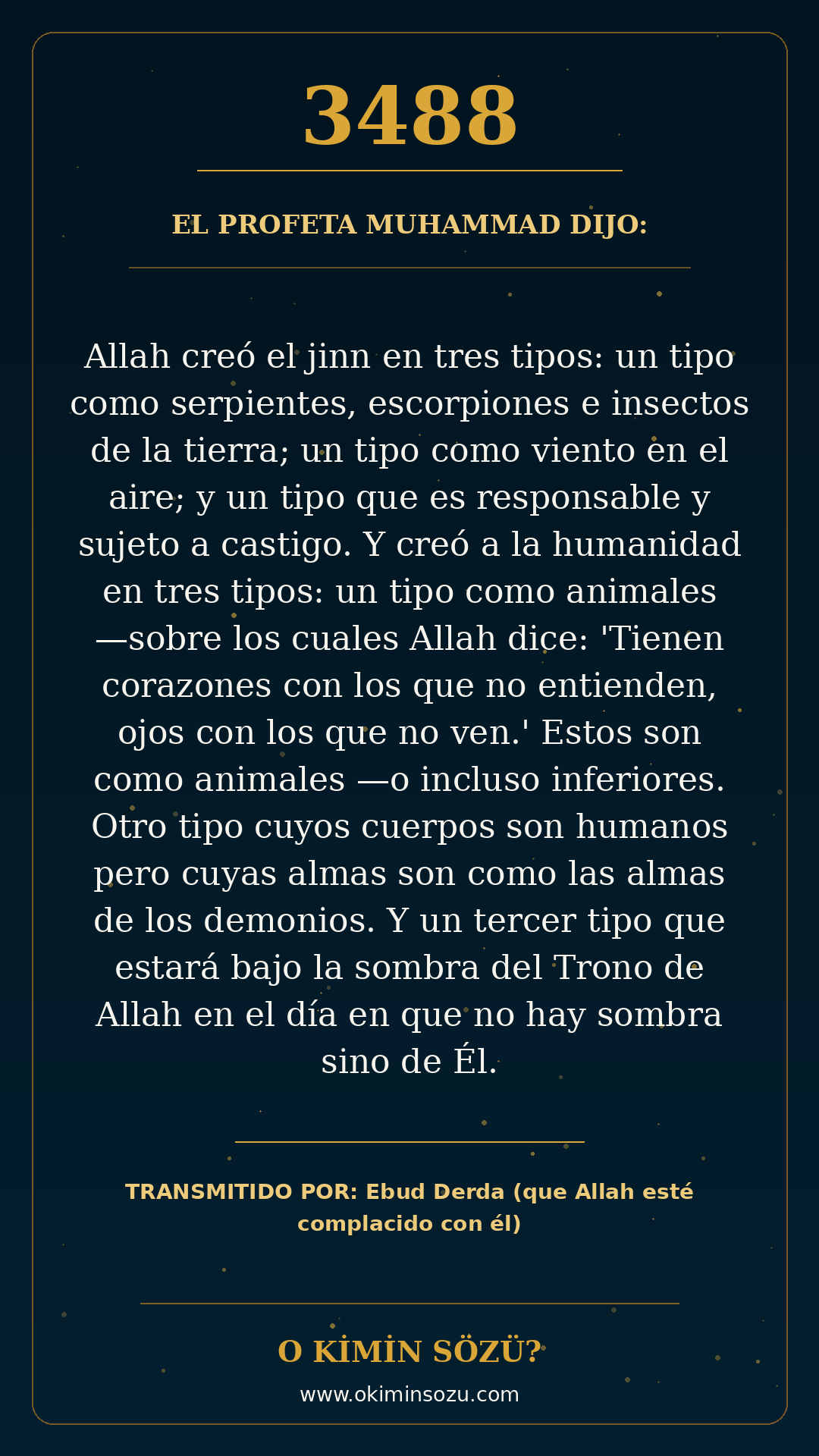 hadis 3488 es