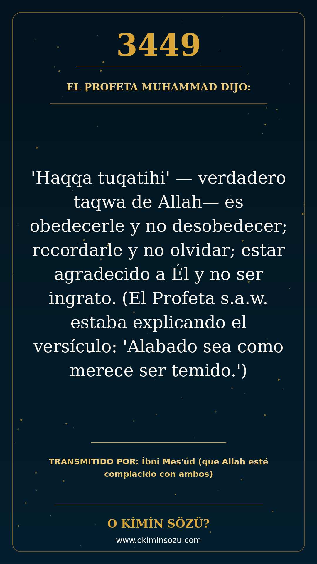 hadis 3449 es