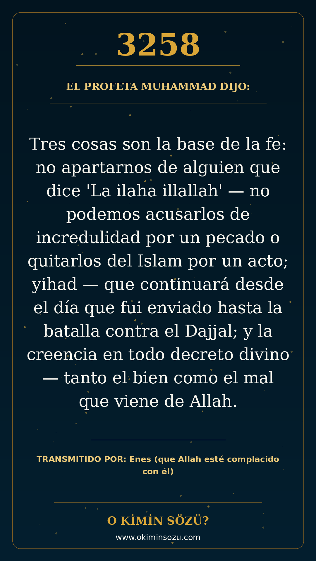 hadis 3258 es