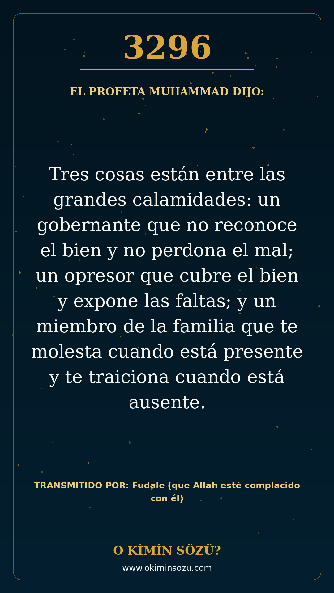 hadis 3296 es